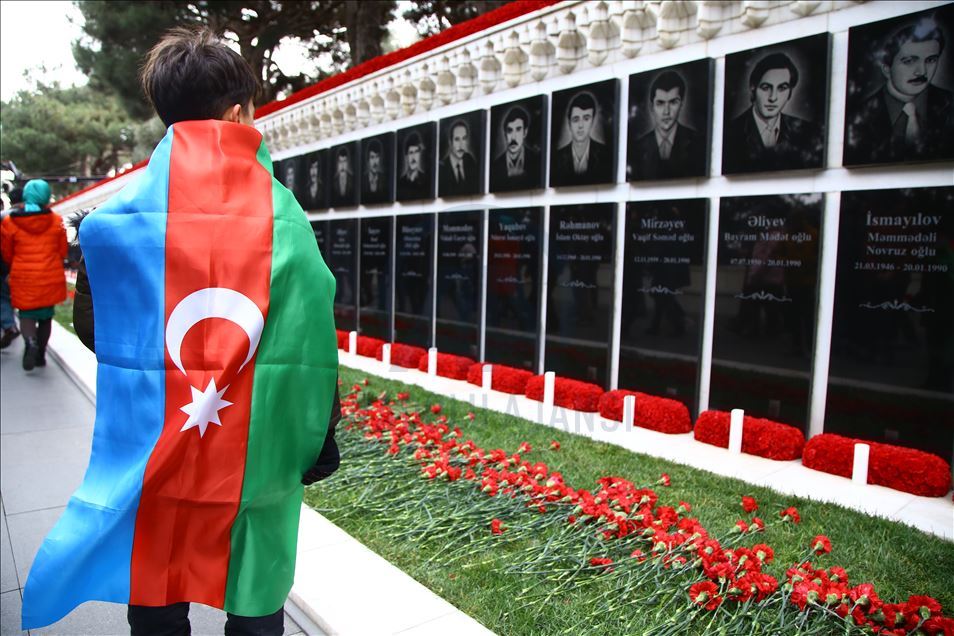 Azerbaycan'da "Kanlı Ocak" kurbanları anılıyor