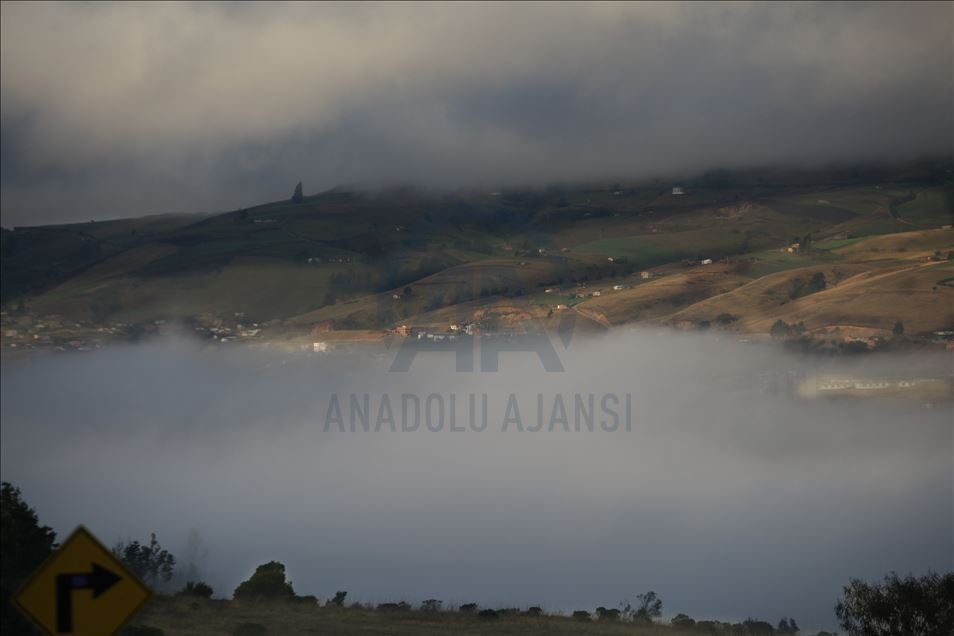 Fuertes neblinas heladas en el departamento de Boyacá, Colombia