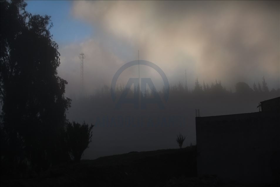Fuertes neblinas heladas en el departamento de Boyacá, Colombia