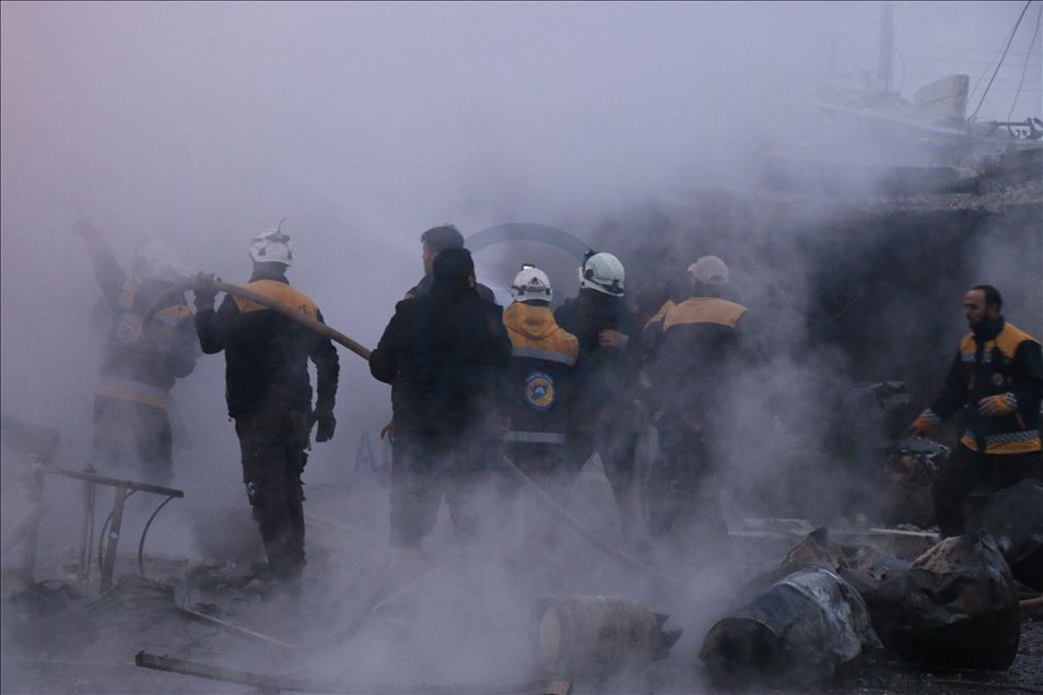 حملات روسیه به ادلب 26 کشته به جا گذاشت
