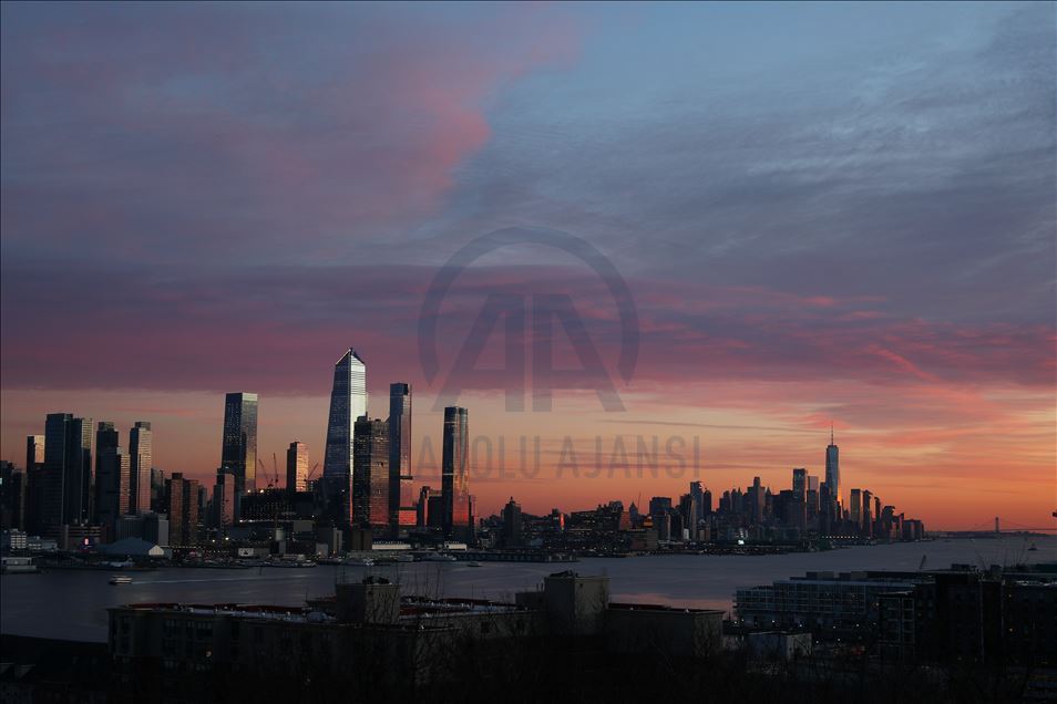 New York'ta gün batımı