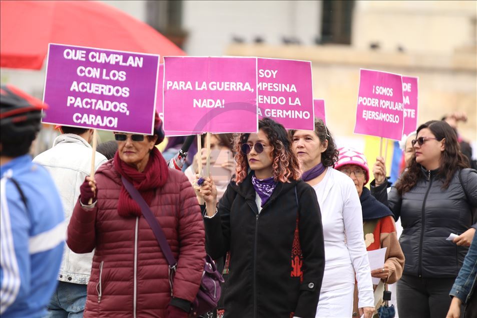 Kolombiya'da protesto