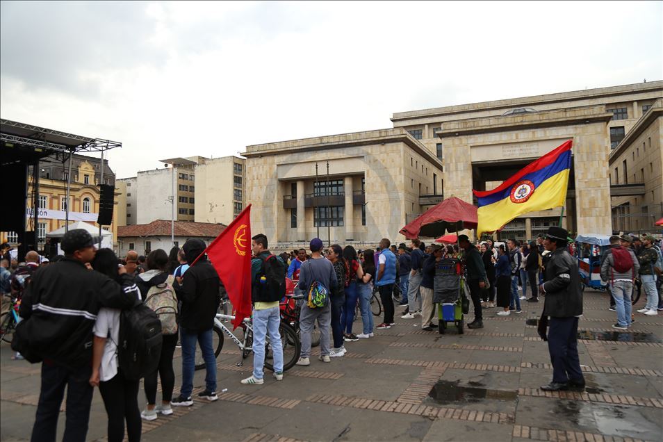 Kolombiya'da protesto