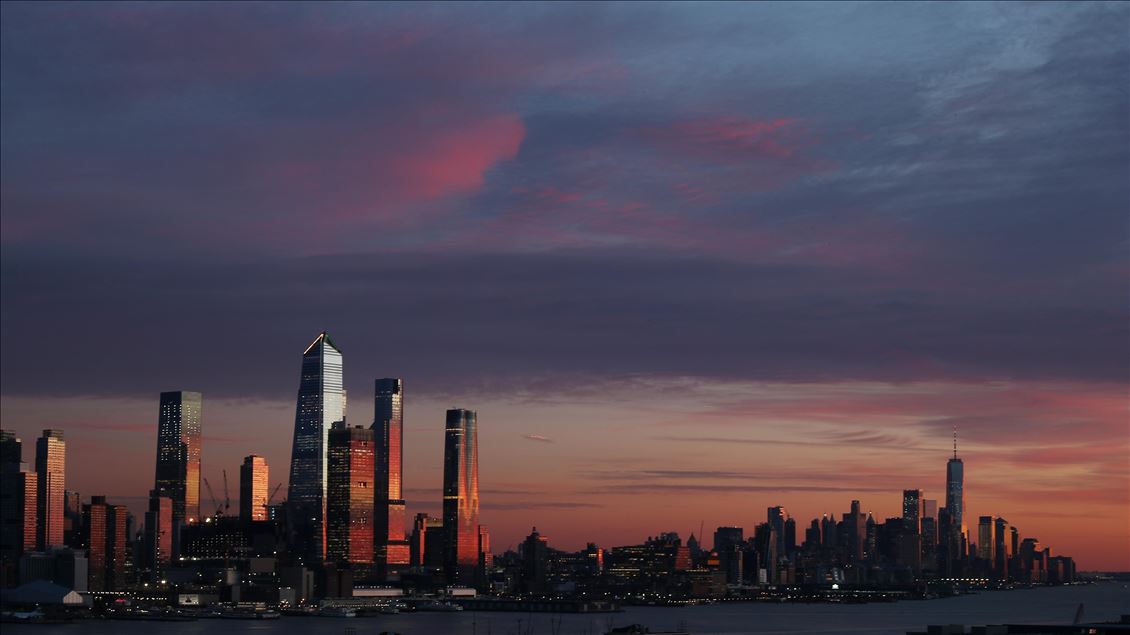 New York'ta gün batımı