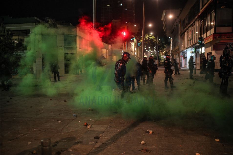 Clashes mark return to protests in Colombia