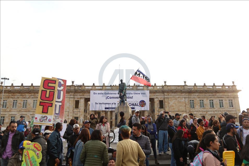 Kolombiya'da protesto