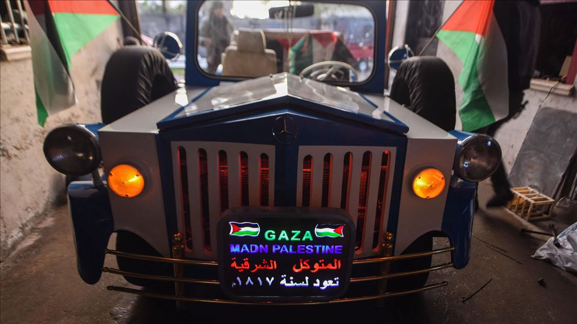 Palestinian ironmaster produced his own car in Gaza