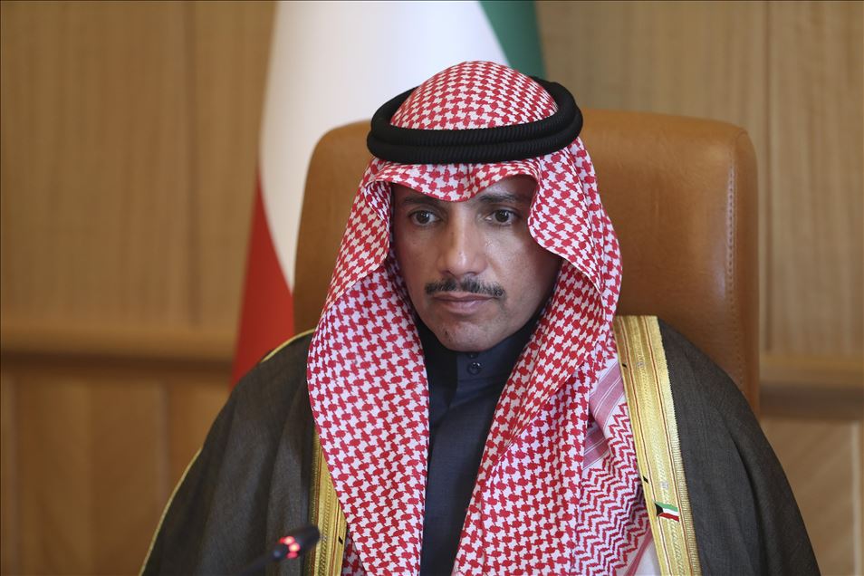 أنقرة.. شنطوب يستقبل رئيس مجلس الأمة الكويتي في مقر البرلمان