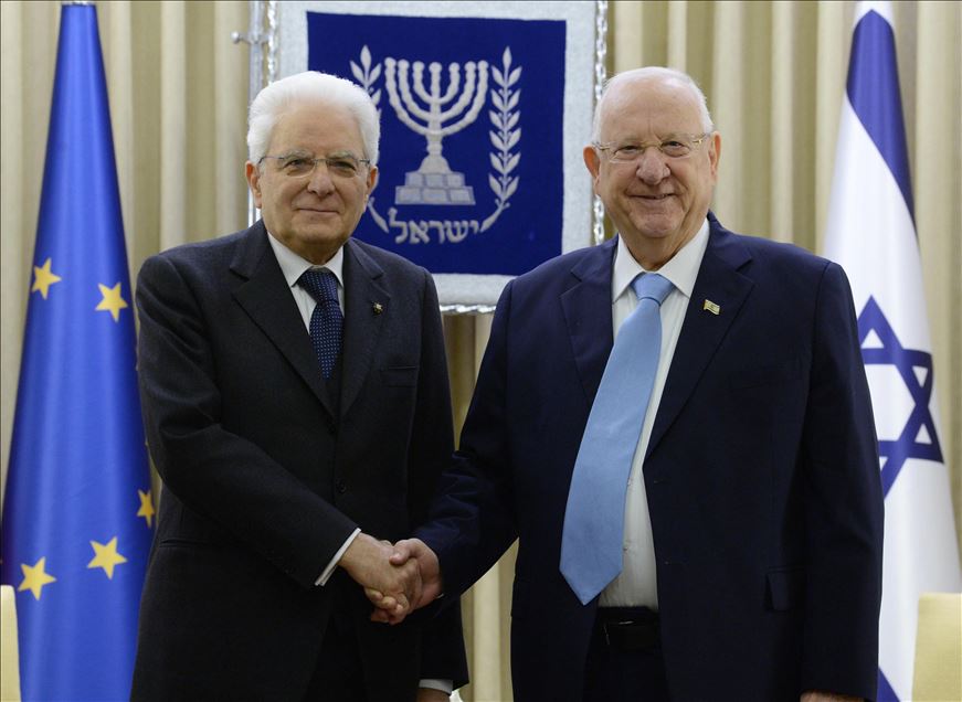 Italian President Sergio Mattarella in Israel