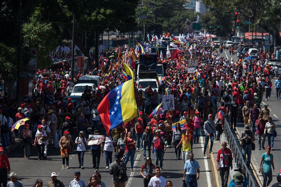Pro government march in Caracas