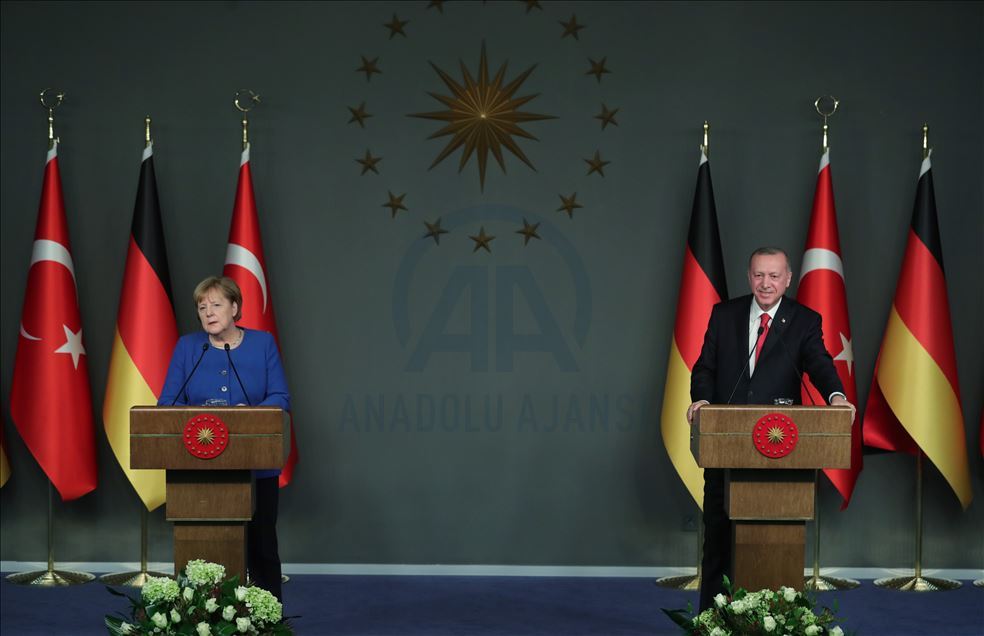 Erdogan - Merkel meeting in Istanbul