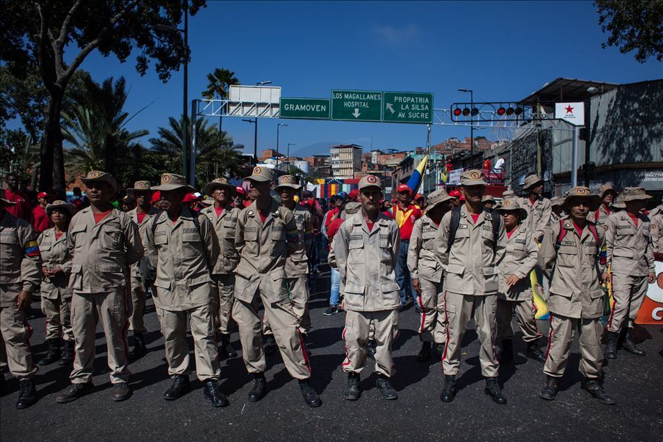 Pro government march in Caracas
