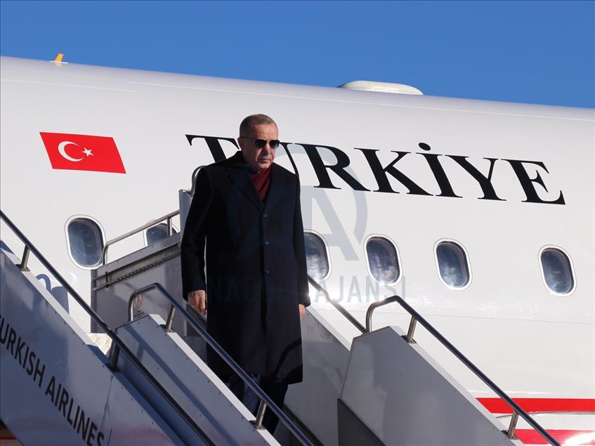 الرئيس أردوغان يصل ولاية ألازيغ للقيام بجولة تفقدية في المناطق التي ضربها الزلزال