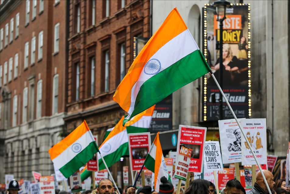 Protestas en Londres contra la Nueva Ley de Ciudadanía India