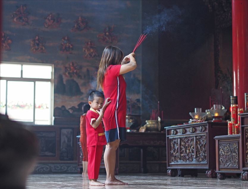 Celebraciones del año nuevo chino en Bali