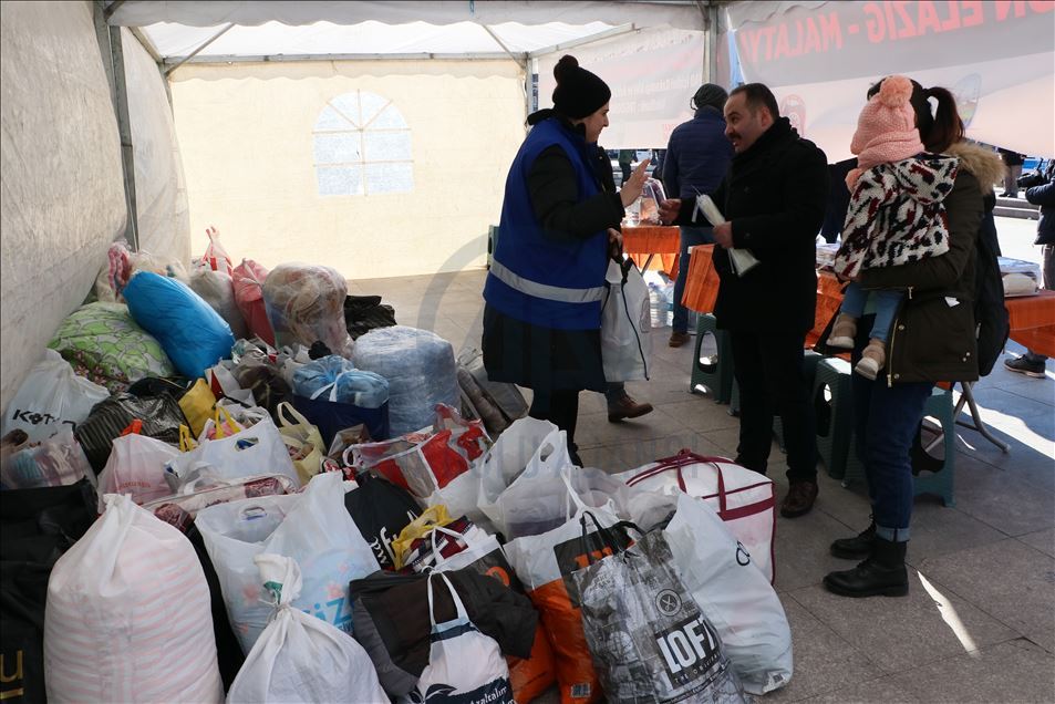 Tokat'ta Elazığ'daki depremzedeler için yardım kampanyası başlatıldı
