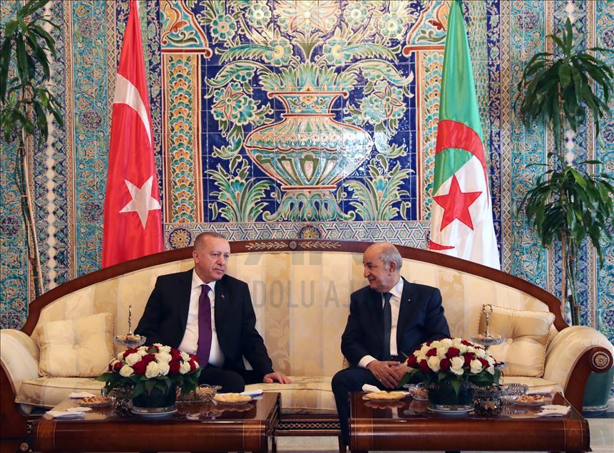 Visita oficial de Erdogan al presidente Tebboune en Argelia
