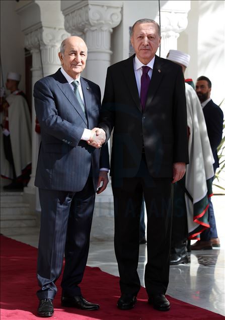 الرئيس أردوغان يصل الجزائر في زيارة رسمية