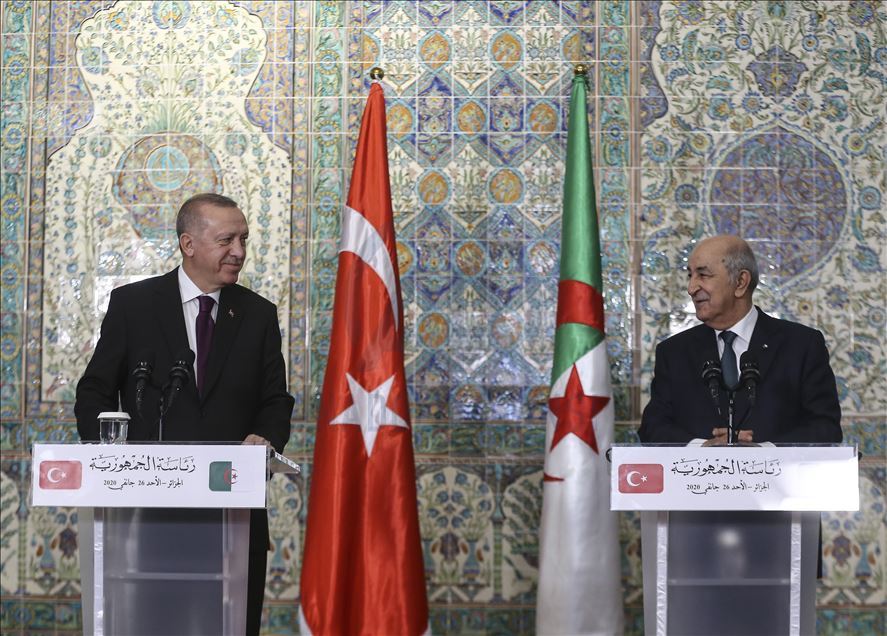 تبون: اتفقت مع الرئيس أردوغان على تنفيذ مقررات مؤتمر برلين حول ليبيا 