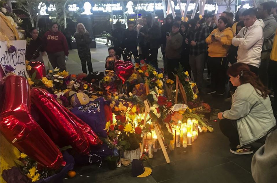  Vigil for Kobe Bryant in Los Angeles