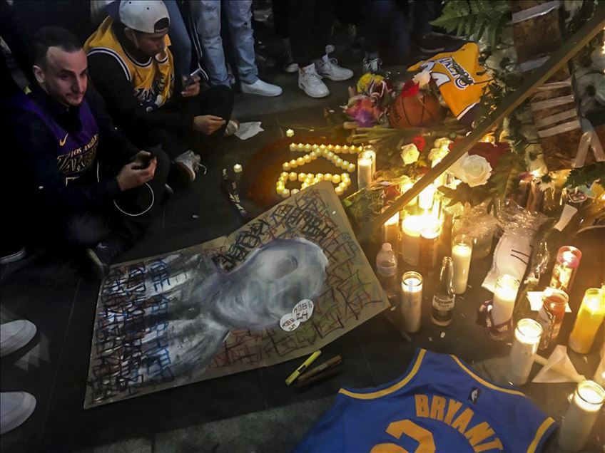  Vigil for Kobe Bryant in Los Angeles