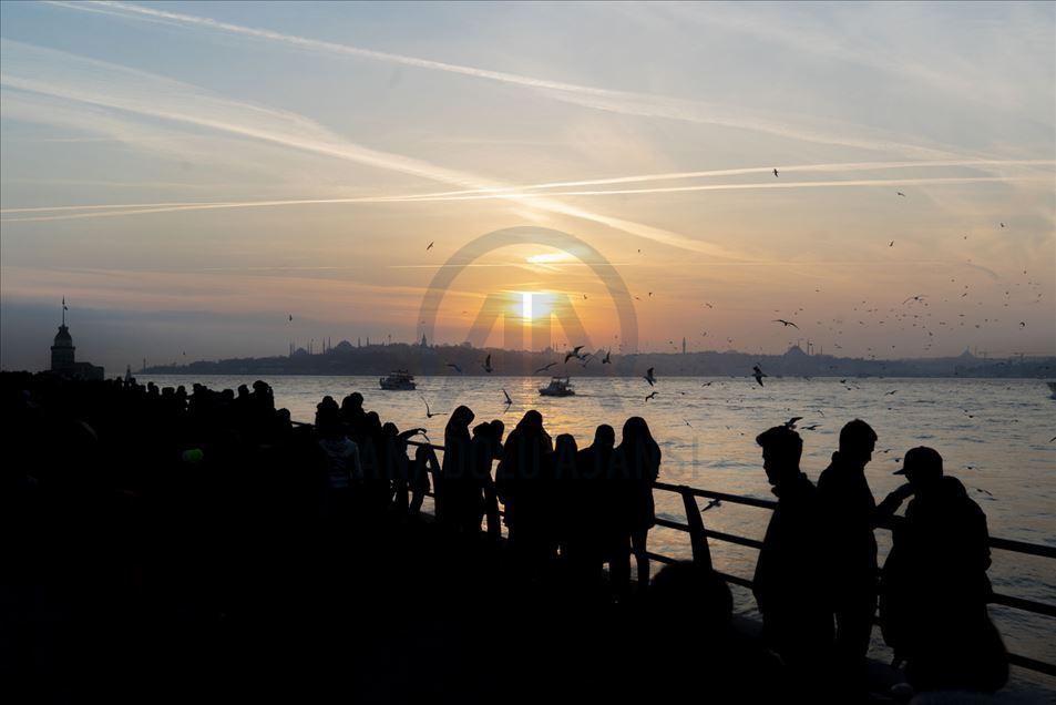 Puesta de sol en Estambul