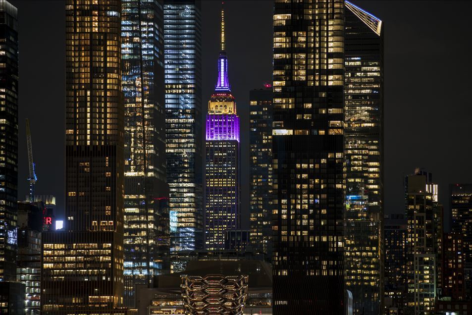 Empire State Binası Kobe Bryant anısına ışıklandırıldı