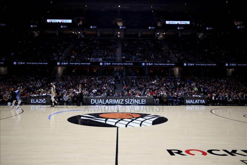 NBA creates awareness for last week's earthquake of Elazig and Malatya