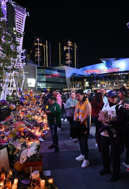 Vigil for Kobe Bryant in Los Angeles