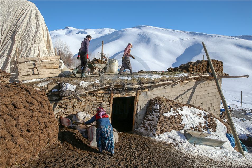 وان.. سەختی ژیانی شوانکاران لە زستان