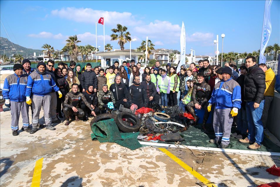 Muğla'da dalgıçlar deniz dibi temizliği yapacak