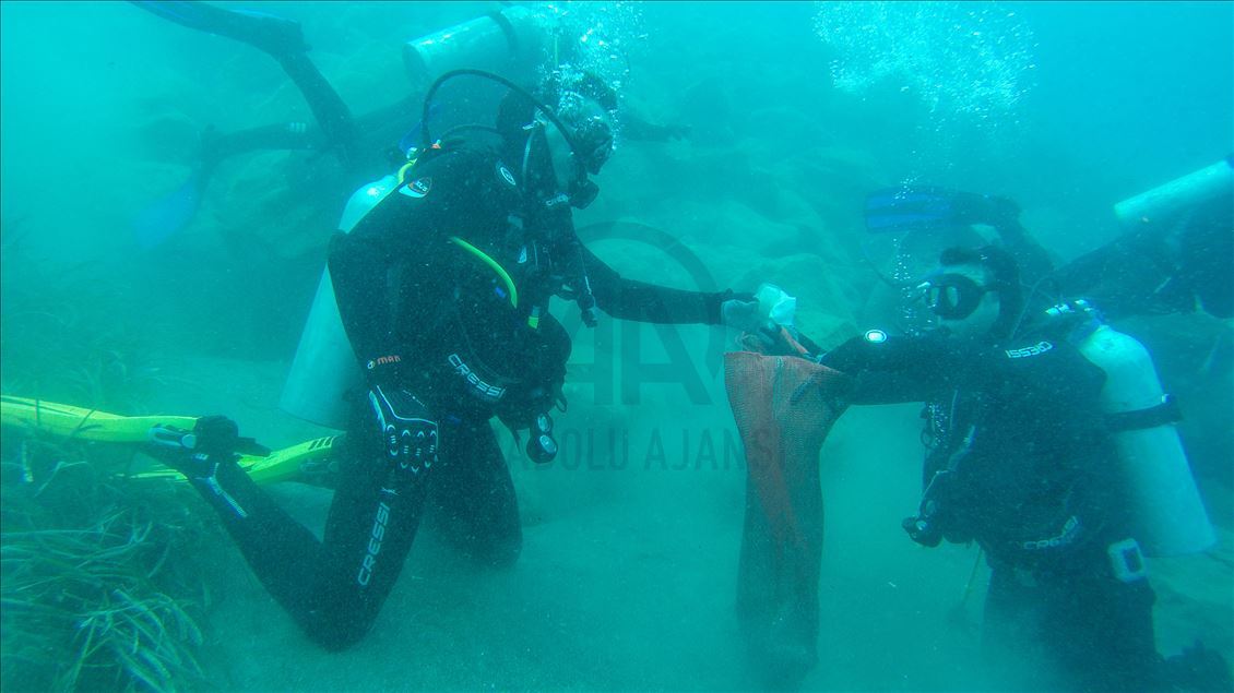 Muğla'da dalgıçlar deniz dibi temizliği yapacak