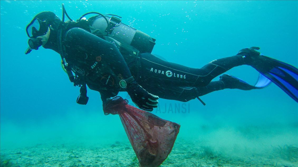 Muğla'da dalgıçlar deniz dibi temizliği yapacak