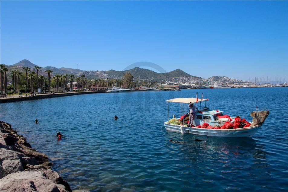 Muğla'da dalgıçlar deniz dibi temizliği yapacak