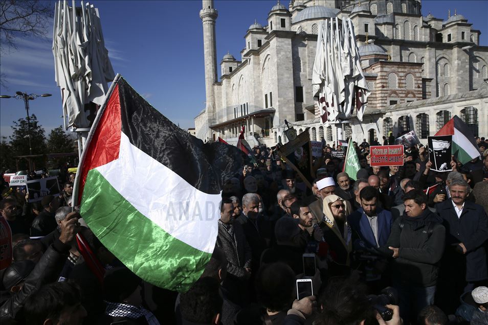 Në mbarë Turqinë organizohen protesta kundër planit të Trumpit për Lindjen e Mesme
