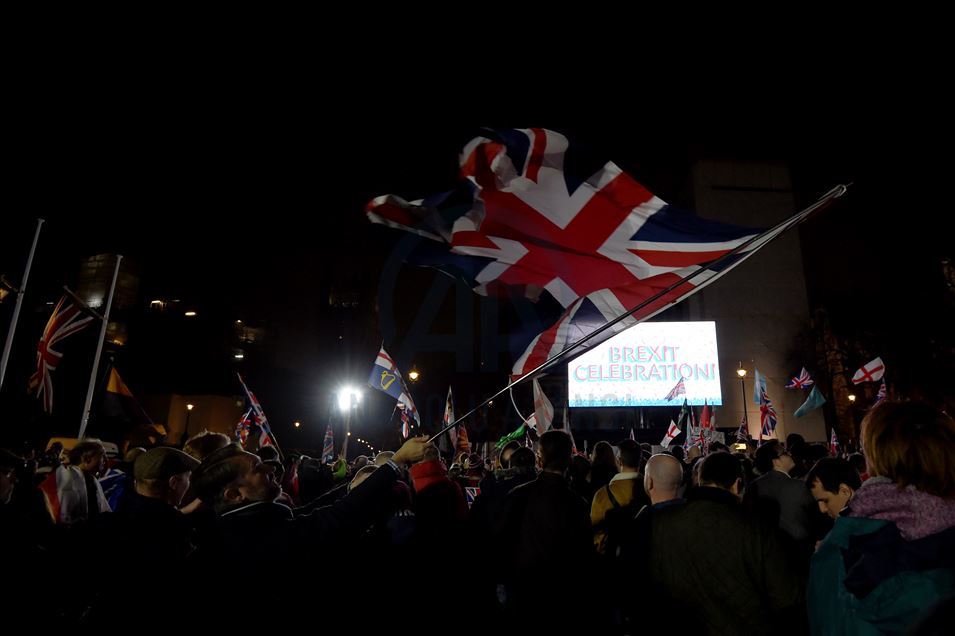 LONDON, UNITED KINGDOM - JANUARY 31: The UK leaves the EU