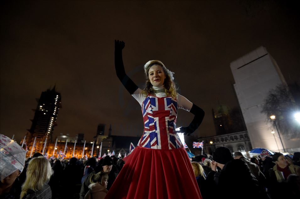 LONDON, UNITED KINGDOM - JANUARY 31: The UK leaves the EU