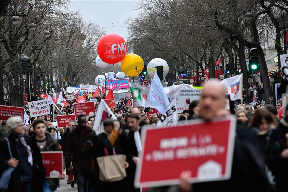 Fransa'da protesto