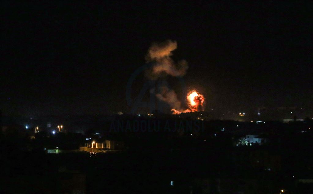 مقاتلات إسرائيلية تقصف مواقع فلسطينية جنوبي قطاع غزة