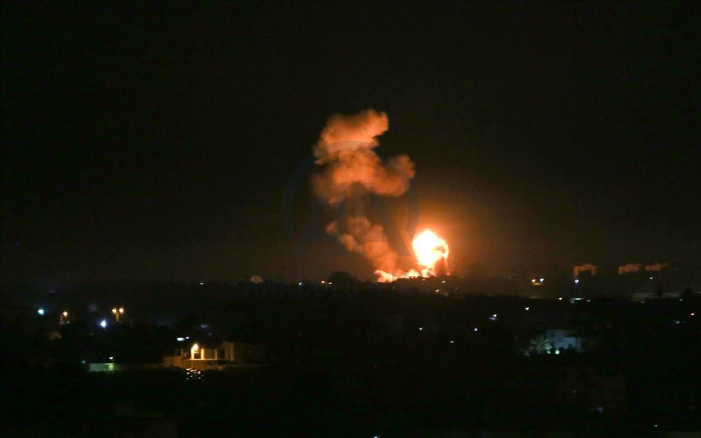 مقاتلات إسرائيلية تقصف مواقع فلسطينية جنوبي قطاع غزة