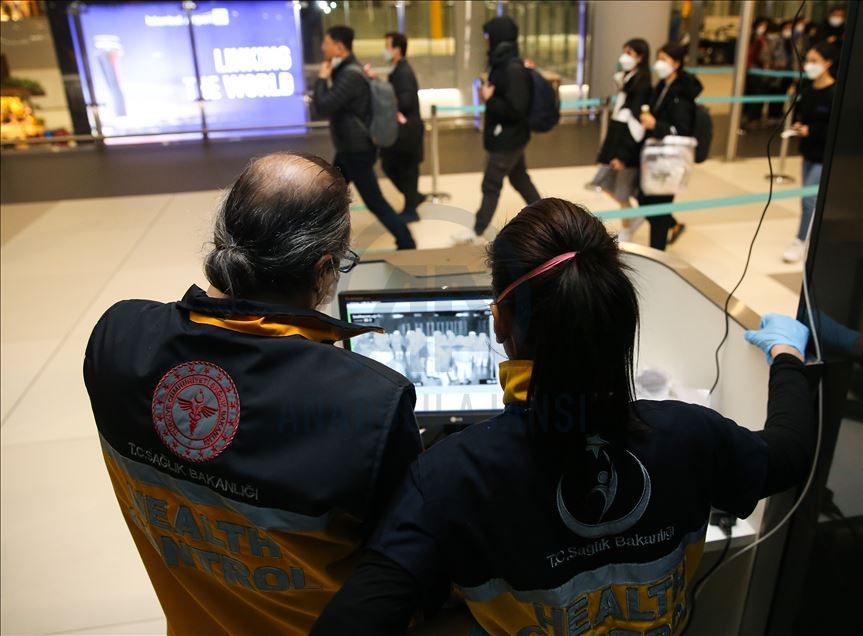 Passengers controlled at Istanbul Airport