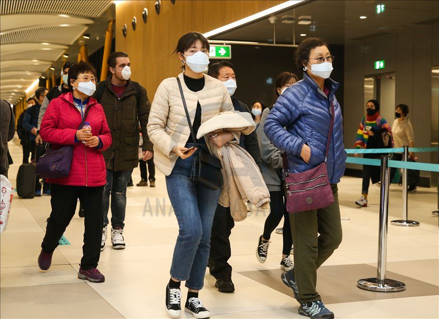 Passengers controlled at Istanbul Airport