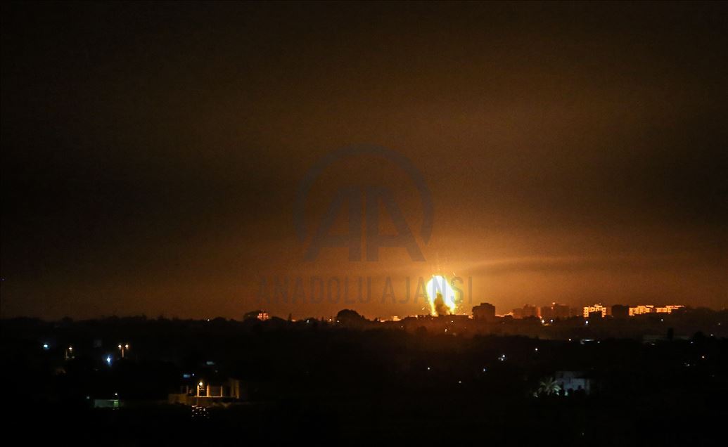 مقاتلات إسرائيلية تقصف مواقع فلسطينية جنوبي قطاع غزة