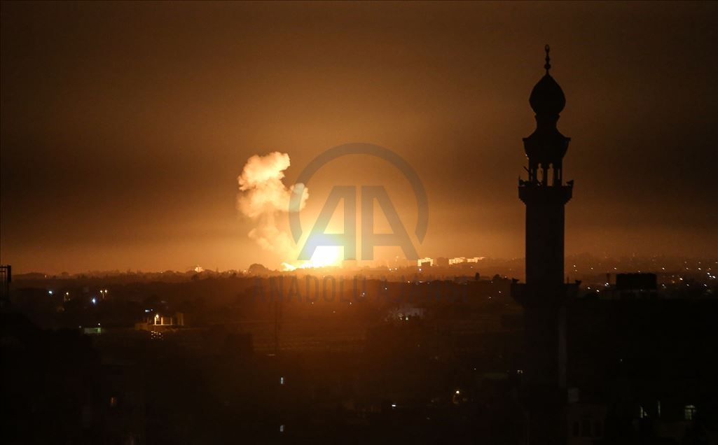 مقاتلات إسرائيلية تقصف مواقع فلسطينية جنوبي قطاع غزة