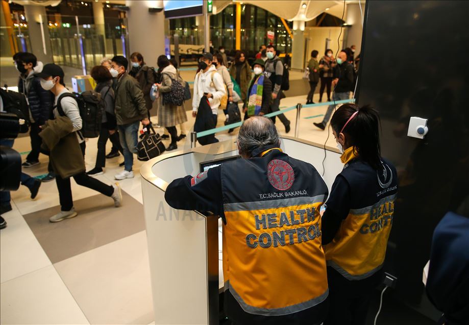 Passengers controlled at Istanbul Airport