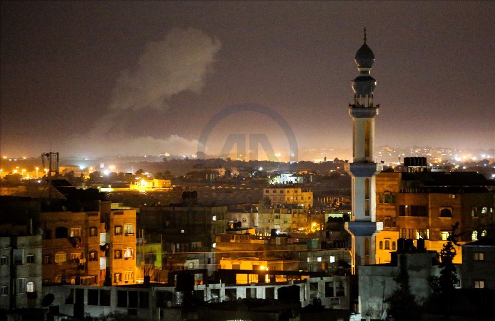 مقاتلات إسرائيلية تقصف مواقع فلسطينية جنوبي قطاع غزة