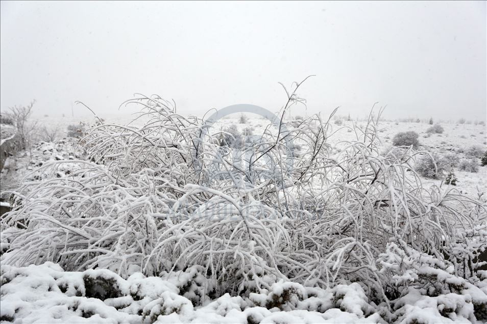 Ankara'da kar yağışı