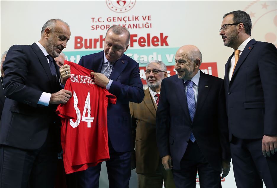 Burhan Felek Atletizm Stadı ve Çalışma Salonları Açılış Töreni