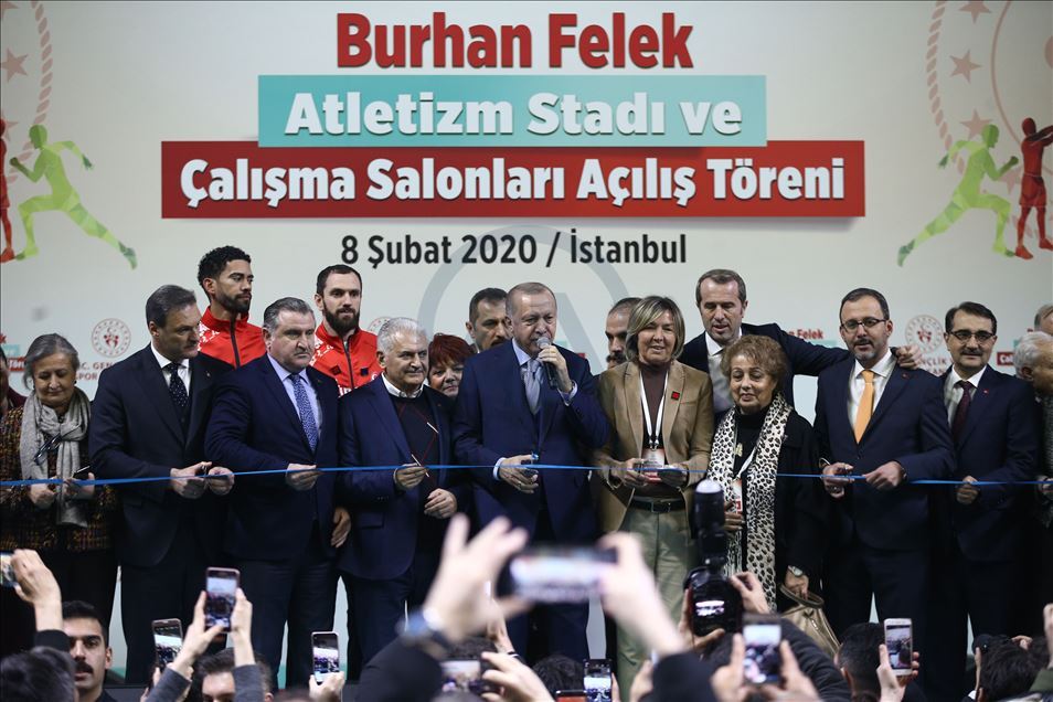 Burhan Felek Atletizm Stadı Açılış Töreni