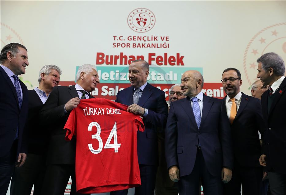 Burhan Felek Atletizm Stadı ve Çalışma Salonları Açılış Töreni